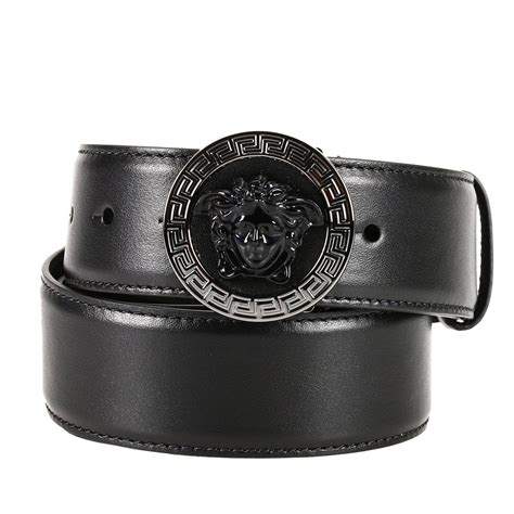 versace belt mens black|designer belt buckles for men.